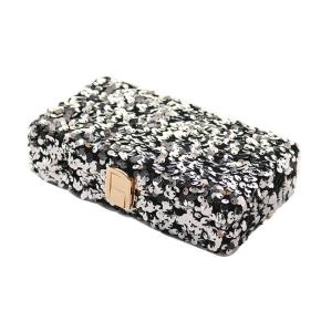 Square clutch with top quality sequin decoration bag