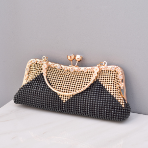 Evening bag with elegant rhinestone sparkling for ladies