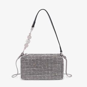 Fashionable rhinestones ladies party glitter crossbody evening bag