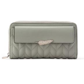 Ladies clutch purses with zipper pocket womens fashion wallet