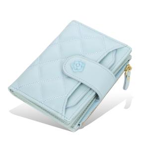 Fashion PU leather purse short wallets with cards holder for girls
