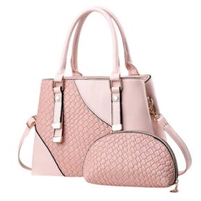 Office lady tote bag with separated compartment and adjustable straps